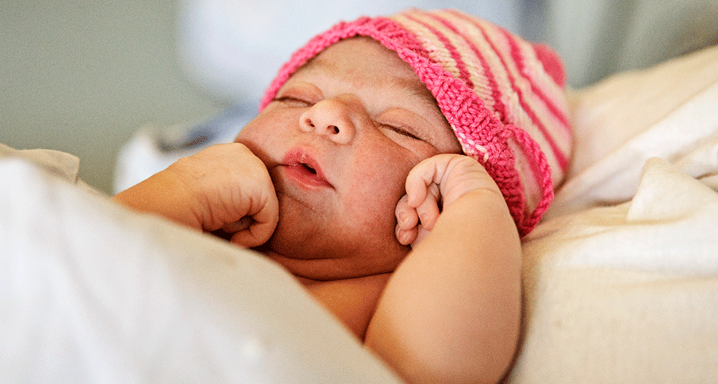 Nyfødt baby på Hvidovre Hospital