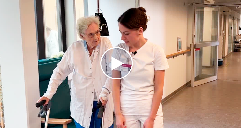 Foto fra Ældresygdomme SoSu med patient
