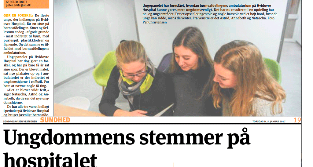 Screendump af artikel fra Søndagsavisen Vestegnen