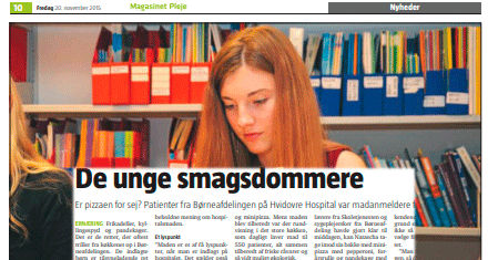 Screendump af artikel fra Magasinet Pleje