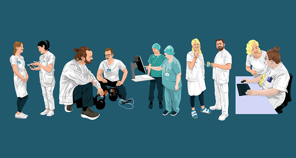 Sundhedspersonale illustration