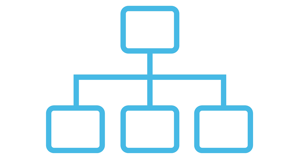 Organisationsdiagram ikon