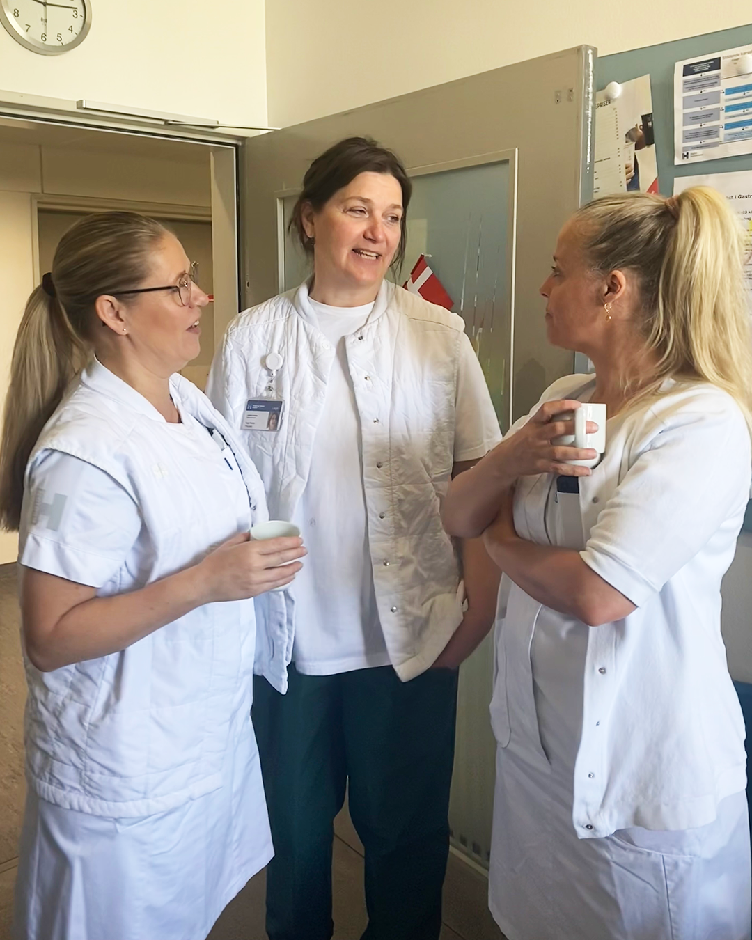 Chefsygeplejerske Tine Karbo, cheflæge Inge Marie Poulsen, Gastroenheden og chefsygeplejerske Hanne Keller, Akutmodtagelsen