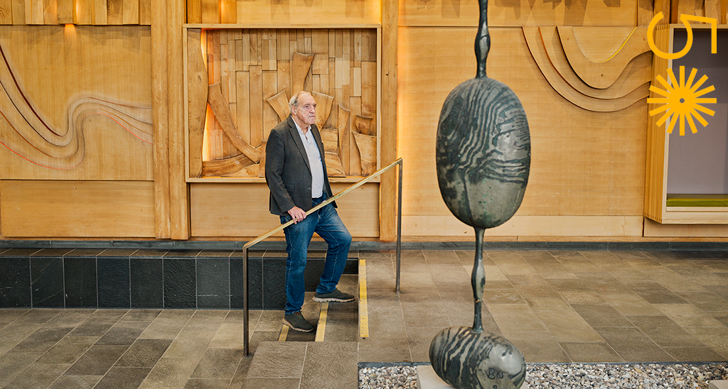 Torben Mogensen i den gamle foyer på Hvidovre Hospital