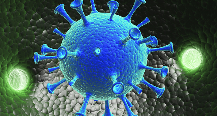 Illustration af Corona virus