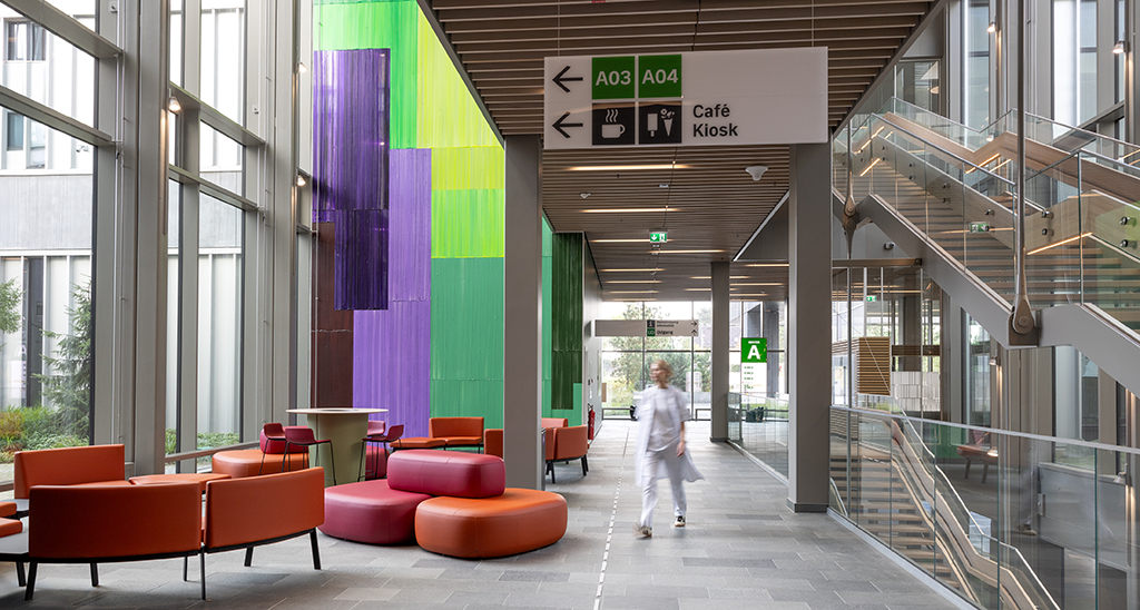 Foyeren på Hvidovre Hospital