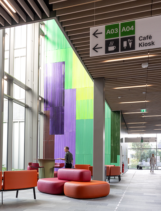 foyeren på Hvidovre Hospital