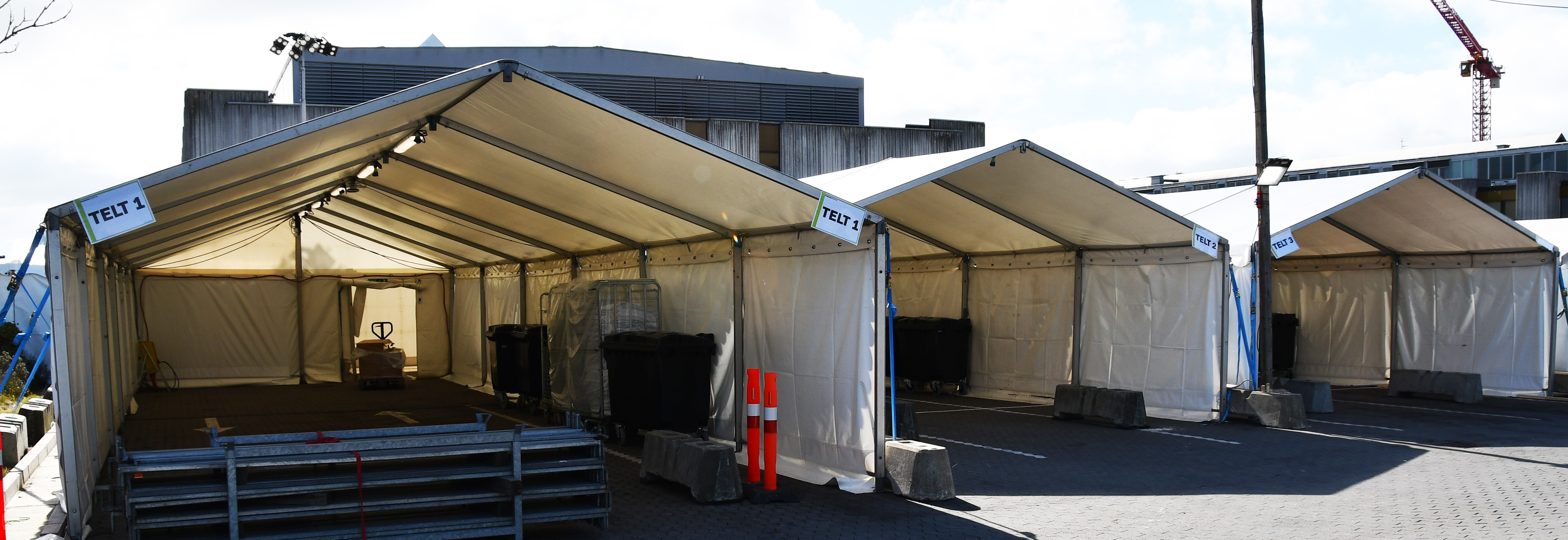 Modtagetelte til COVID-19 patienter