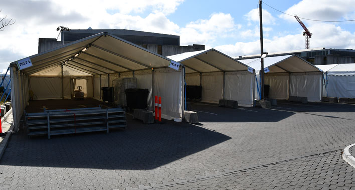 Modtagetelte til COVID-19 patienter