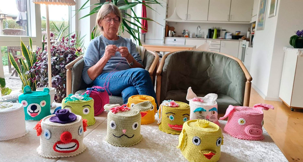 Ellen Johansen hækler toiletrulleholdere