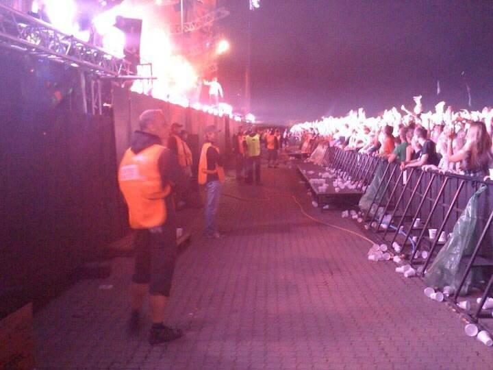 Billede af udsigten foran orange scene ved roskilde festival